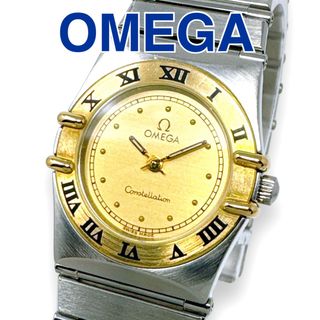 オメガ(OMEGA)のオメガ コンステレーション ミニ K18 コンビ クォーツ レディース 稼働(腕時計)