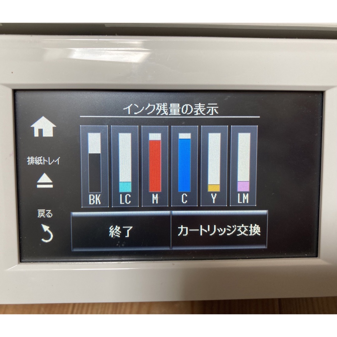 EPSON(エプソン)のEPSONプリンター　EP-808AW ホワイト　ジャンク品 スマホ/家電/カメラのPC/タブレット(PC周辺機器)の商品写真