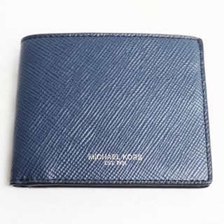 マイケルコース(Michael Kors)のMichael Kors マイケルコース 二つ折り財布 ネイビー 36U9LHRF5L ハリソン スリム ビルフォールド メンズ【中古】【美品】(折り財布)