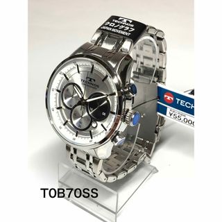 テクノス(TECHNOS)のテクノス  T0B70SS  クロノグラフ  シルバー(腕時計(アナログ))