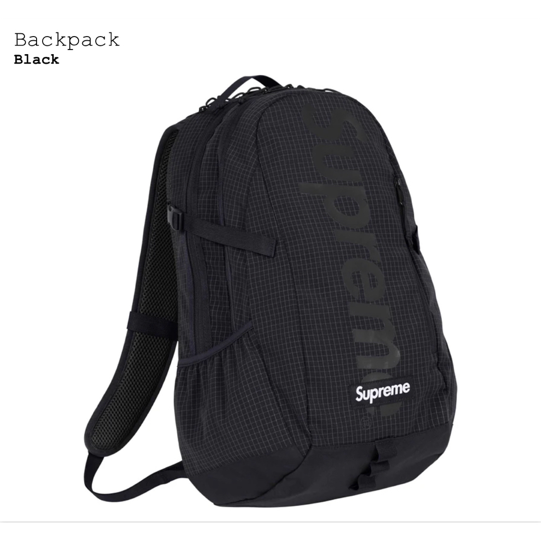 Supreme(シュプリーム)のSupreme 2024SS Backpack Black メンズのバッグ(バッグパック/リュック)の商品写真