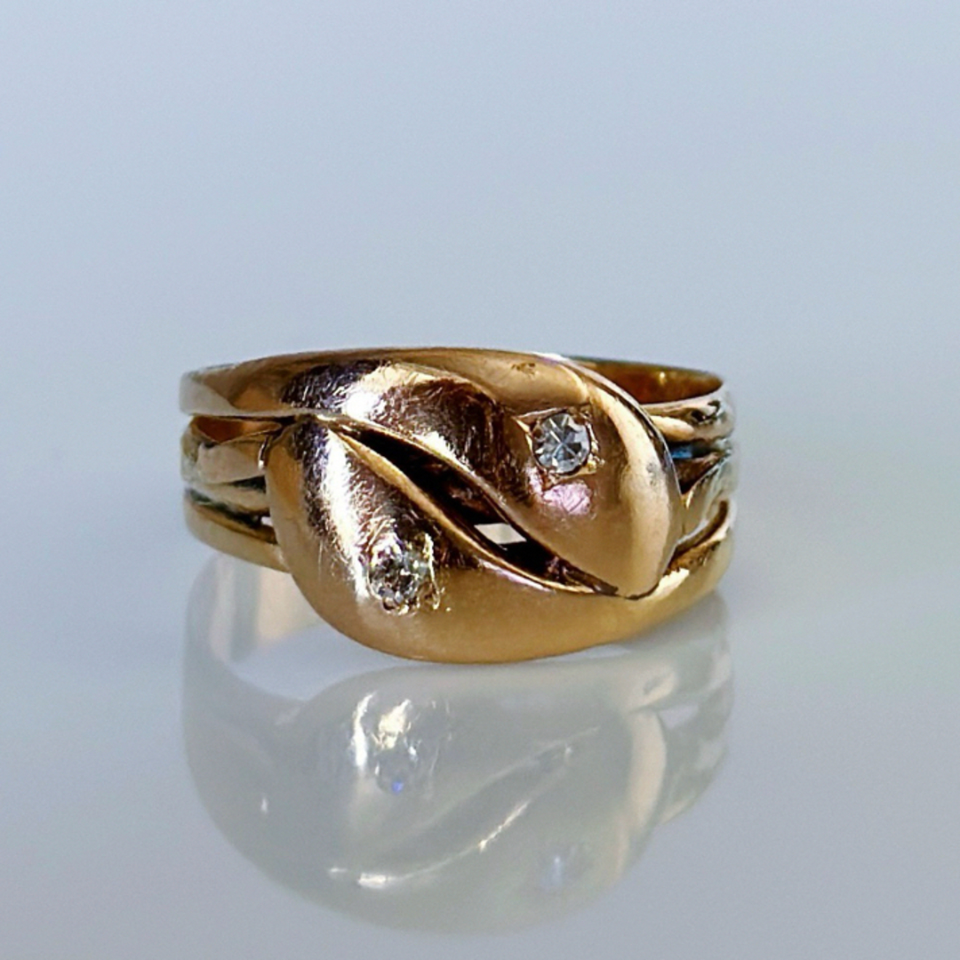 スネイクダイヤモンドリング レディースのアクセサリー(リング(指輪))の商品写真