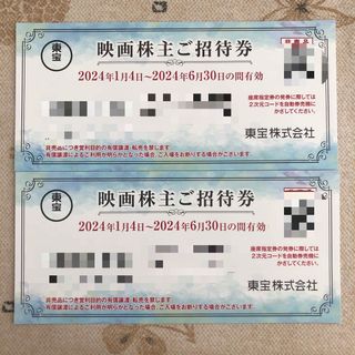 東宝　株主優待　映画ご招待券　2枚セット　匿名発送(その他)