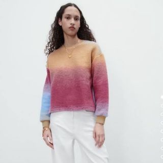 ザラ(ZARA)のZara soft tiedye wool sweatshirt(ニット/セーター)