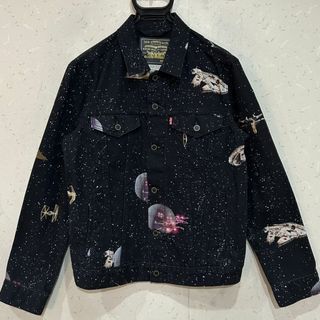 リーバイス(Levi's)の＊スターウォーズ×リーバイス Levi's 銀河プリント デニムジャケット S(Gジャン/デニムジャケット)