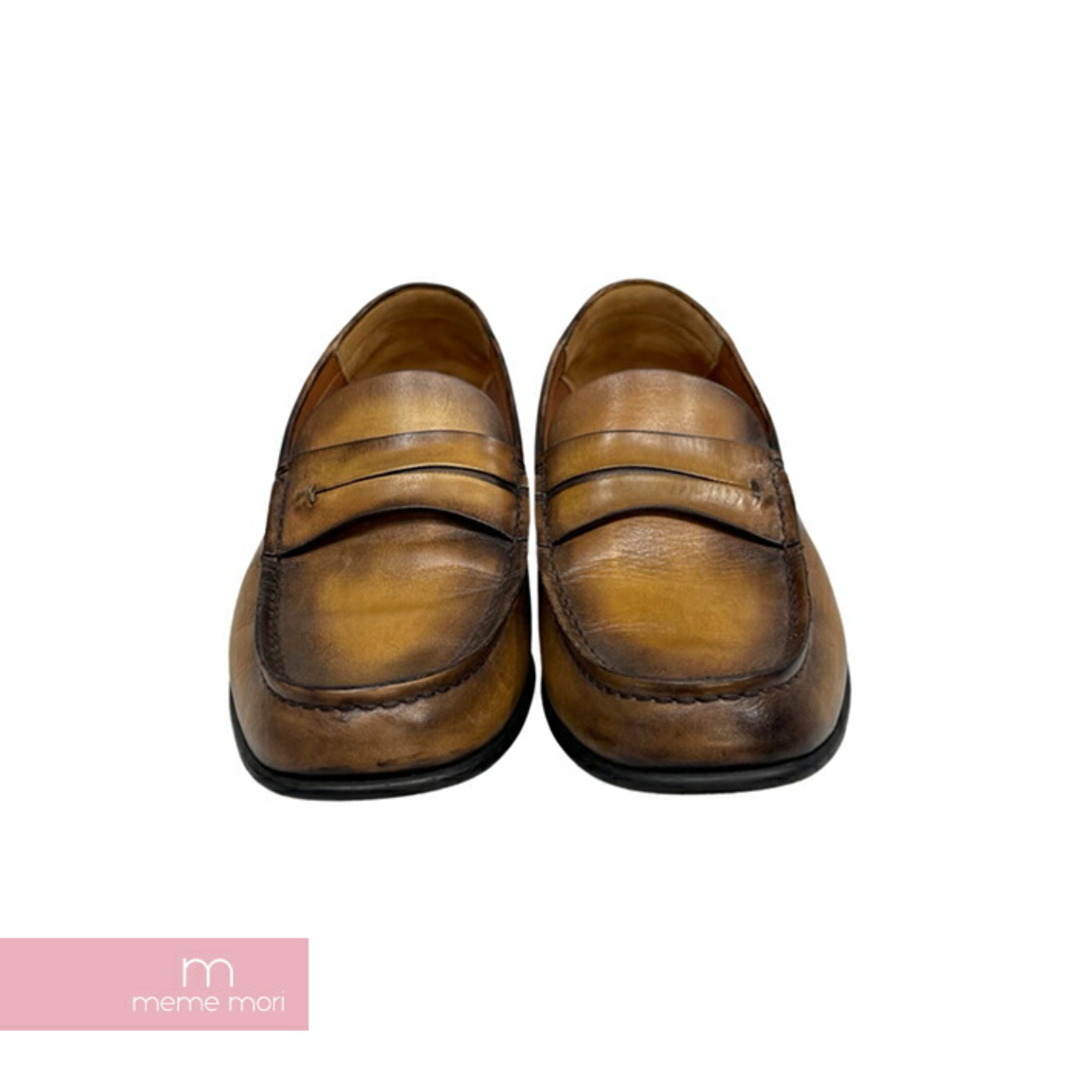 Berluti(ベルルッティ)のBerluti Classic Coin Loafers Round Two ベルルッティ クラシックコインローファー ラウンドトゥ レザーローファー レザーシューズ コインローファー ブラウン サイズ26cm 【240222】【中古-B】 【me04】 メンズの靴/シューズ(その他)の商品写真