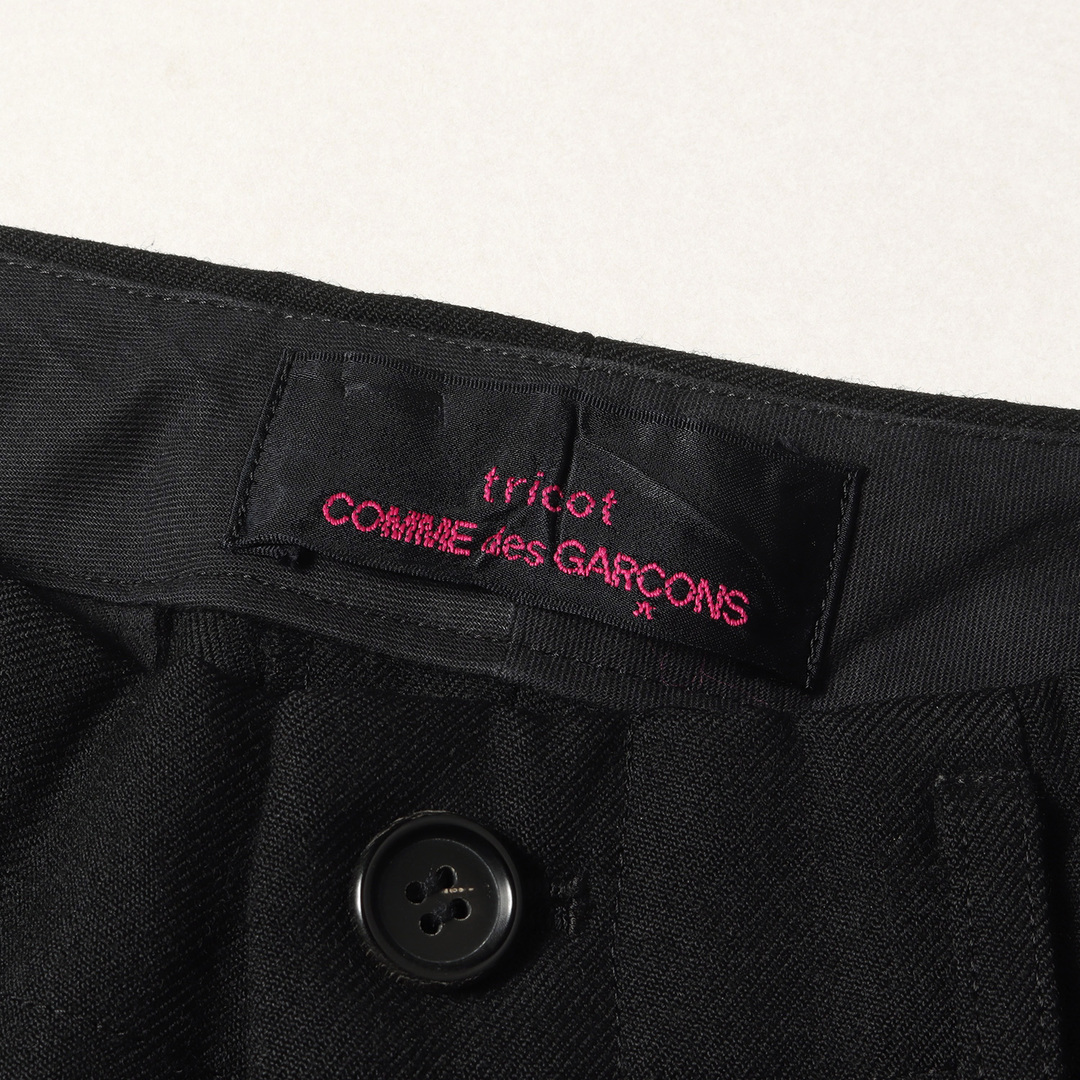 COMME des GARCONS(コムデギャルソン)のCOMME des GARCONS コムデギャルソン パンツ ワンタック ウール ギャバ クロップド ワイド バギー スラックスパンツ tricot 13AW ブラック 黒 S 日本製 ボトムス ズボン 【メンズ】【中古】 メンズのパンツ(スラックス)の商品写真