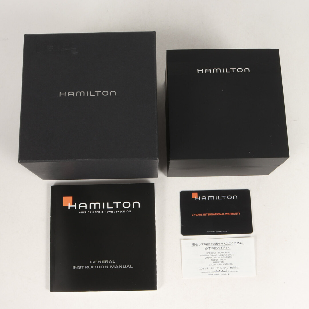 Hamilton(ハミルトン)の美品 HAMILTON ハミルトン ジャズマスター デイデイト 自動巻き 腕時計 ウォッチ H325051 Jazz Master シルバーケース ブラックベルト ブランド【メンズ】【中古】 メンズの時計(その他)の商品写真