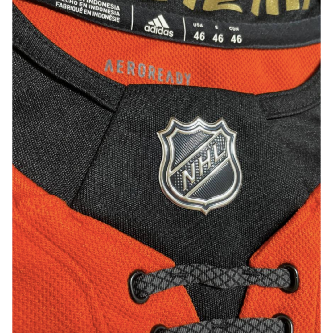 adidas(アディダス)のNHLアナハイム マイティダックス アディダス ホッケージャージ 46 S メンズのトップス(ジャージ)の商品写真