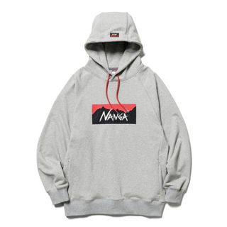 ナンガ(NANGA)の訳ありNANGA ECO HYBRID BOX LOGO SWEATHOODIE(パーカー)