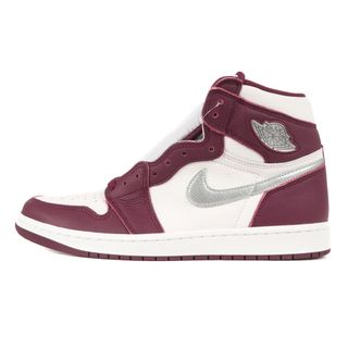 ナイキ(NIKE)の新品 NIKE ナイキ サイズ:27.5cm AIR JORDAN 1 RETRO HIGH OG BORDEAUX (555088-611) エアジョーダン1 レトロ ハイ ボルドー メタリックシルバー US9.5 ハイカット スニーカー シューズ 靴【メンズ】(スニーカー)