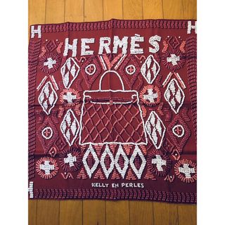 エルメス(HERMES)のエルメス　ケリーアンペルル　ボルドー　美品　スカーフ(バンダナ/スカーフ)