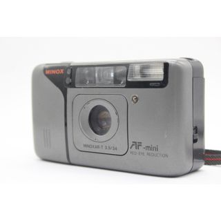 【返品保証】 ミノックス MINOX DX AF-mini Red-Eye-Reduction Minoxar-t 34mm F3.5 コンパクトカメラ  s7066(フィルムカメラ)