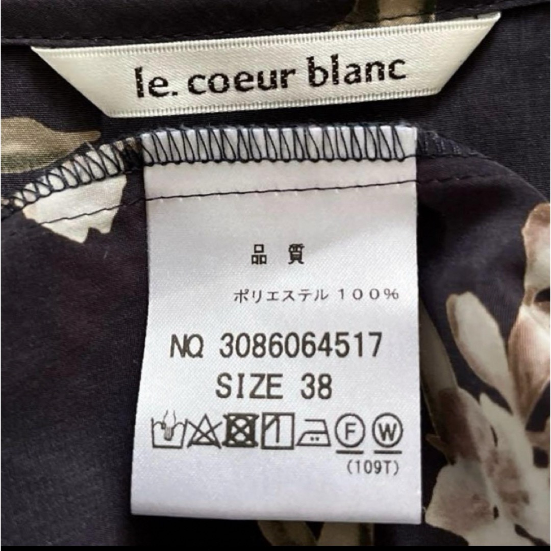 le.coeur blanc(ルクールブラン)の【le.coeur blanc 】ミドルフラワーカシュクールロングワンピース レディースのワンピース(ロングワンピース/マキシワンピース)の商品写真