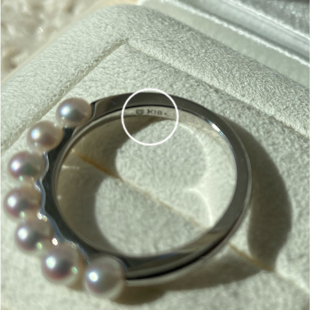 MIKIMOTO(ミキモト)のMIKIMOTO  ベビーパール　希少　ホワイトゴールド　リング　11号 レディースのアクセサリー(リング(指輪))の商品写真