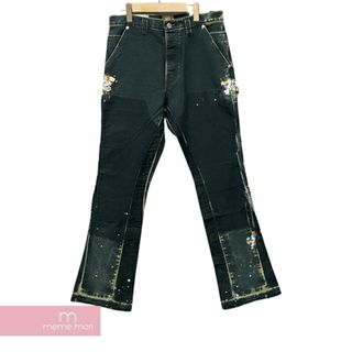 GALLERY DEPT. Carpenter LA Flare Denim Pants ギャラリーデプト カーペンターLAフレアデニムパンツ ジーンズ リメイク ペンキ加工 カットオフ ダークネイビー サイズ33【240222】【新古品】【me04】