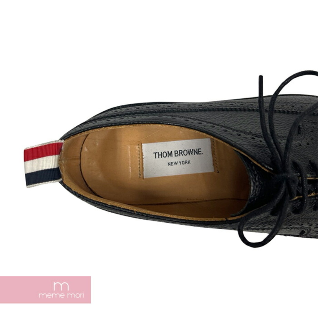 THOM BROWNE(トムブラウン)のTHOM BROWNE Wing Tip Shoes トムブラウン ウィングチップシューズ レザーシューズ コードバン 革靴 ブラック サイズUS9(27cm)【240223】【中古-C】【me04】 メンズの靴/シューズ(ドレス/ビジネス)の商品写真