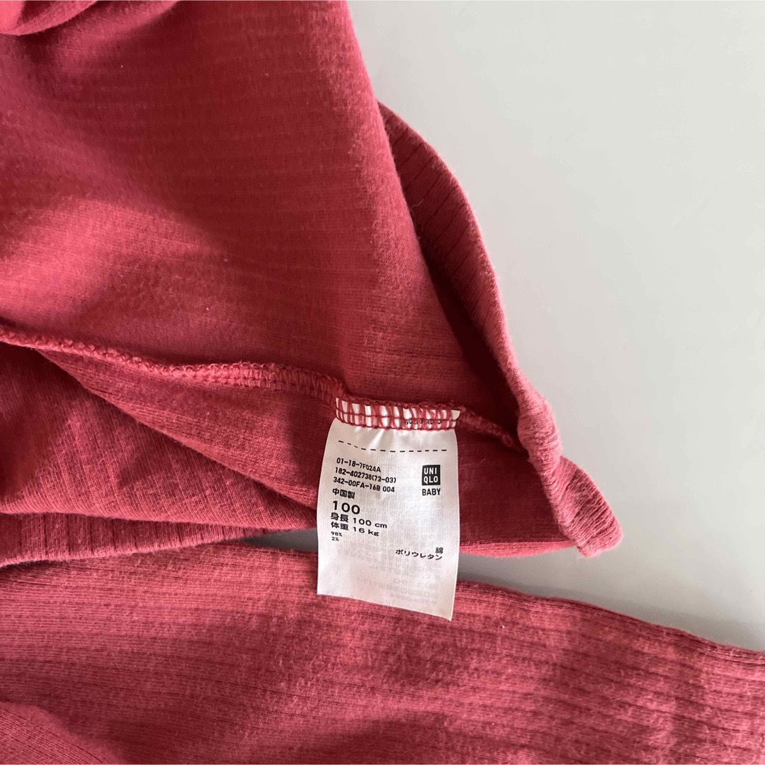 UNIQLO(ユニクロ)のユニクロ　女の子　サイズ100 キッズ/ベビー/マタニティのキッズ服女の子用(90cm~)(Tシャツ/カットソー)の商品写真