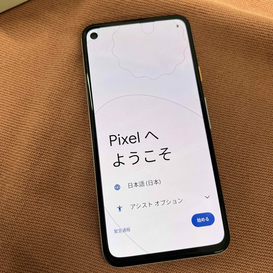 Google Pixel(グーグルピクセル)の専用★ Google Pixel 4a 128GB Barely Blue 中古 スマホ/家電/カメラのスマートフォン/携帯電話(スマートフォン本体)の商品写真