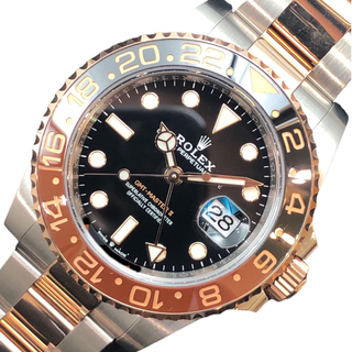 ロレックス(ROLEX)の　ロレックス ROLEX GMTマスターⅡ 126711CHNR ランダム番 ブラック ステンレススチール、エバーローズゴールド メンズ 腕時計(その他)