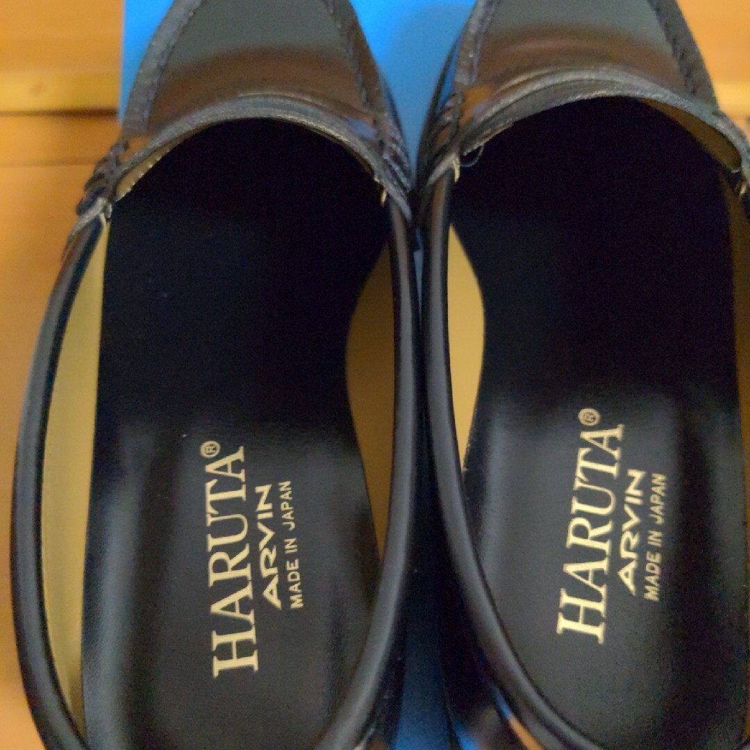 HARUTA(ハルタ)の専用！HARUTA　ハルタ　ローハー　学生靴　黒24cmEE レディースの靴/シューズ(ローファー/革靴)の商品写真