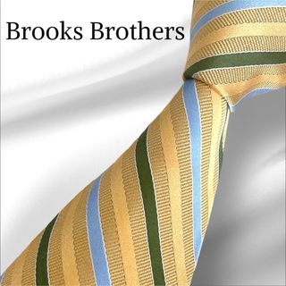 ブルックスブラザース(Brooks Brothers)の【新品】ブルックスブラザーズ ネクタイ レジメン イエロー グリーン アメリカ製(ネクタイ)