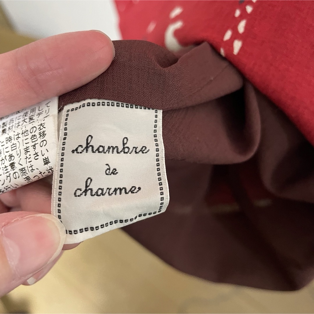 chambre de charme(シャンブルドゥシャーム)の【Chamble de charme】走る女の子プリントノースリワンピース レディースのワンピース(ロングワンピース/マキシワンピース)の商品写真