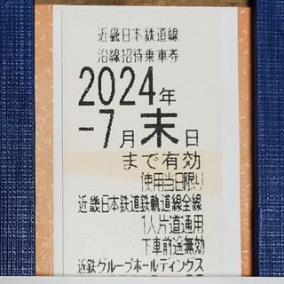 キンテツヒャッカテン(近鉄百貨店)の【万里一空様専用】近鉄株主優待乗車券　1枚　⑧(鉄道)