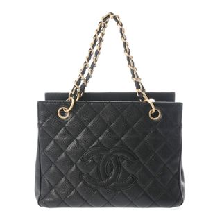 シャネル(CHANEL)のシャネル  PST プチショッピングトート ハンドバッグ 黒(ハンドバッグ)