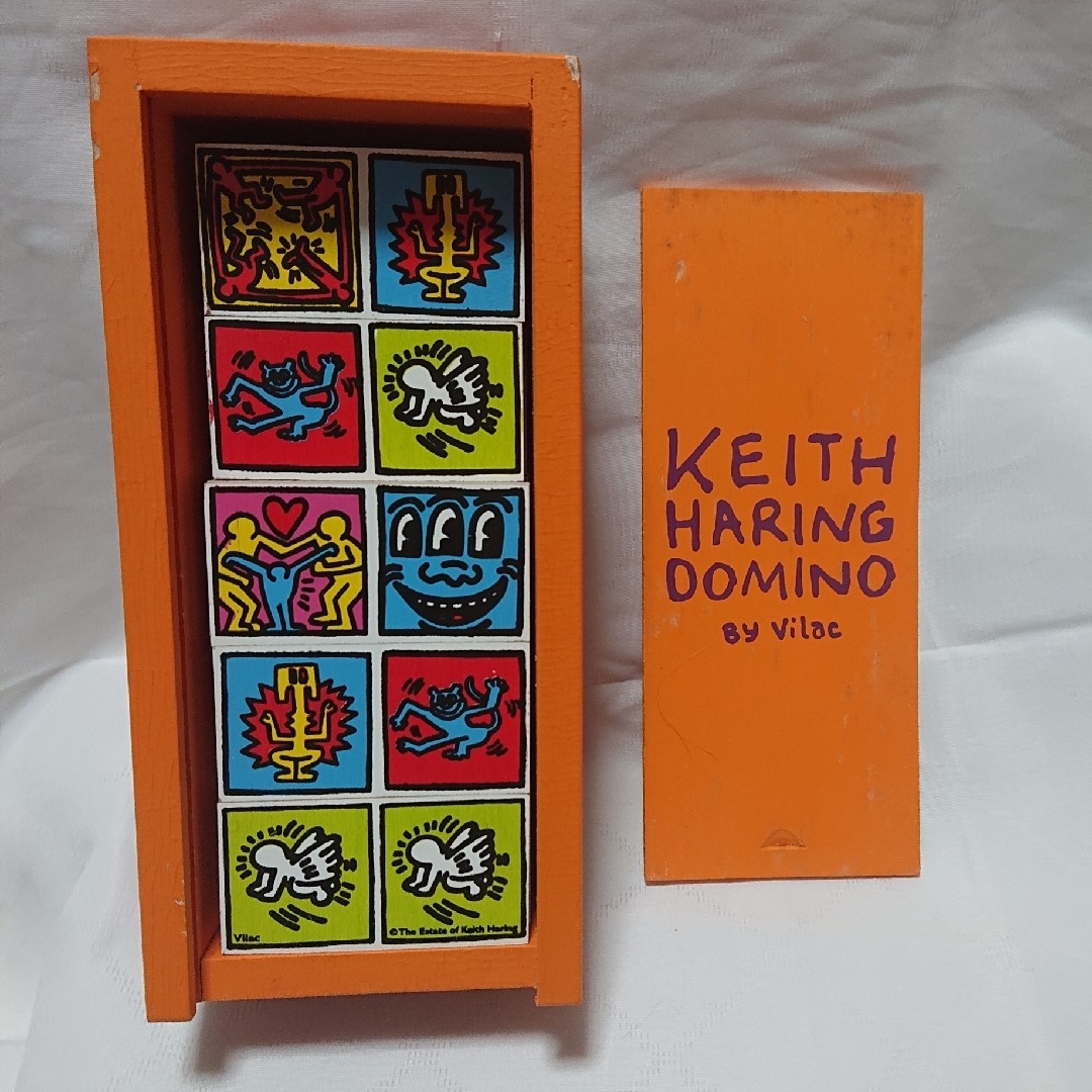 KEITH HARING(キースヘリング)のキースヘリング  木製 ドミノ エンタメ/ホビーの美術品/アンティーク(その他)の商品写真