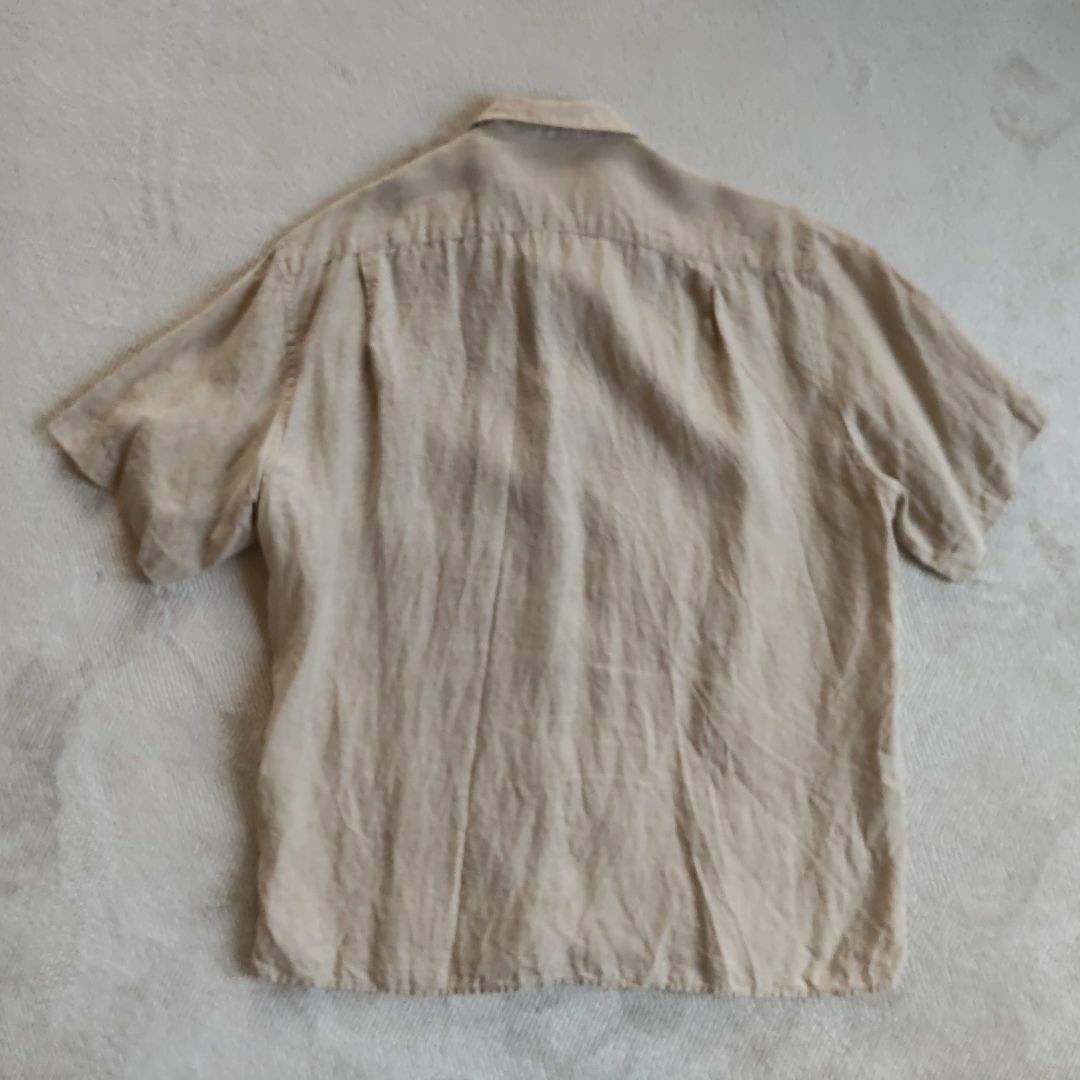 MUJI (無印良品)(ムジルシリョウヒン)のUSED　無印良品／麻シャツ　半袖　XL メンズのトップス(シャツ)の商品写真