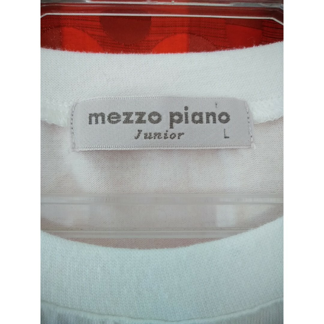 mezzo piano junior(メゾピアノジュニア)のmezzo piano junior❗リボンテープチュニック　size/L❗ キッズ/ベビー/マタニティのキッズ服女の子用(90cm~)(Tシャツ/カットソー)の商品写真