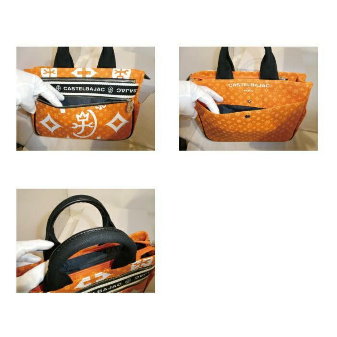 CASTELBAJAC(カステルバジャック)のカステルバジャック ニース ミニトートバッグ 038511 オレンジ メンズのバッグ(トートバッグ)の商品写真