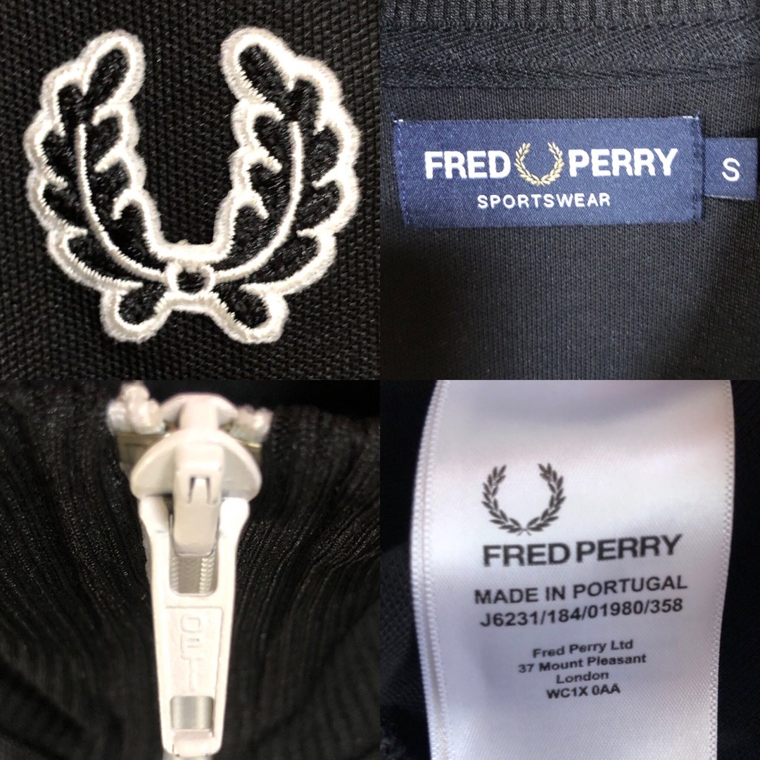 FRED PERRY♡古着 トラックジャケット 刺繍ワッペン テープロゴ FRED PERRY♡古着 トラックジャケット 刺繍ワッペン テープロゴ