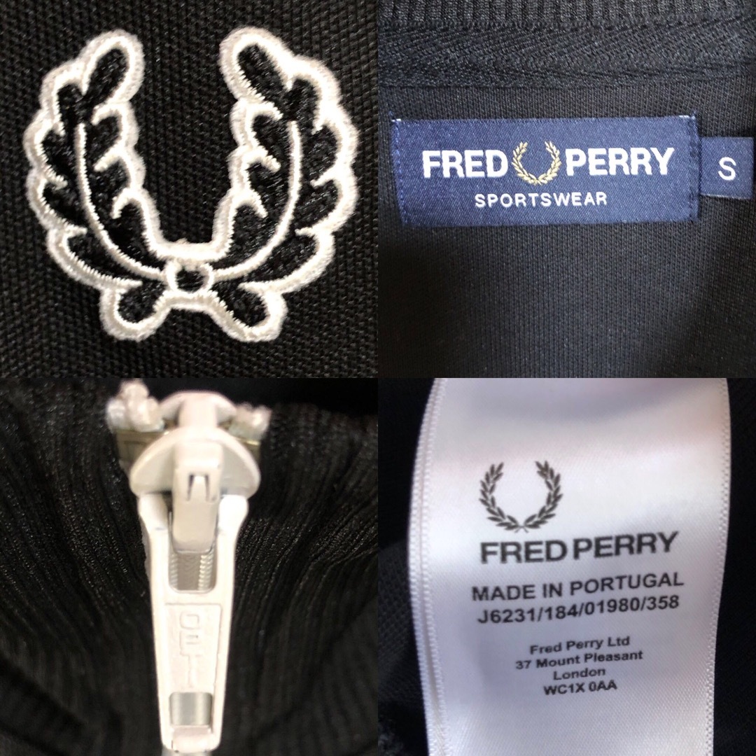 FRED PERRY - Fred Perry⭐️トラックジャケット S 刺繍月桂樹/テープ