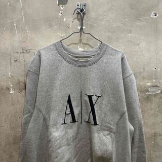 アルマーニエクスチェンジ(ARMANI EXCHANGE)の90〜00sビンテージ アルマーニ スウェット リバースウィーブ仕様 グレー(スウェット)