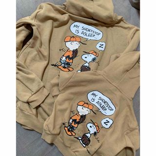 スヌーピー(SNOOPY)のスヌーピー親子リンクパーカー(Tシャツ/カットソー)