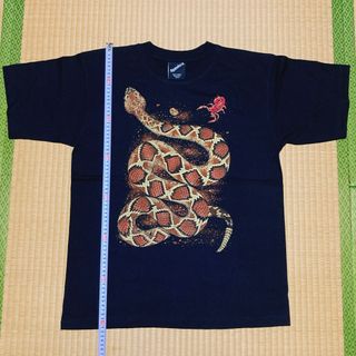 新品未使用！　ヴィンテージ蛇&蠍デザインビッグシルエットTシャツ 綿100%