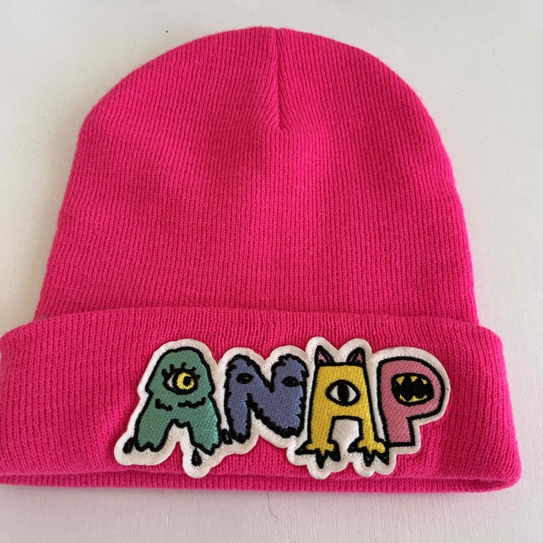 ANAP(アナップ)のANAPニット帽 キッズ/ベビー/マタニティのこども用ファッション小物(帽子)の商品写真