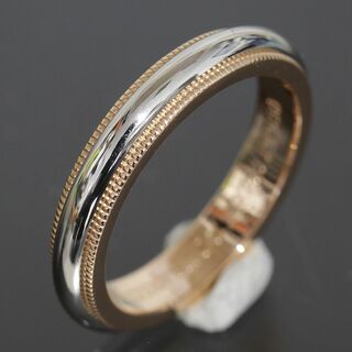 ティファニー(Tiffany & Co.)のティファニー ミルグレイン リング 9号 K18PG pt950 3.5mm幅(リング(指輪))