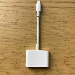 アップル(Apple)のApple Lightning  AVアダプタ HDMI変換ケーブル(映像用ケーブル)