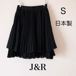 ジェイアンドアール(J&R)のJ&R 黒スカート プリーツ ミニ 日本製 黒 ミニスカート(ミニスカート)