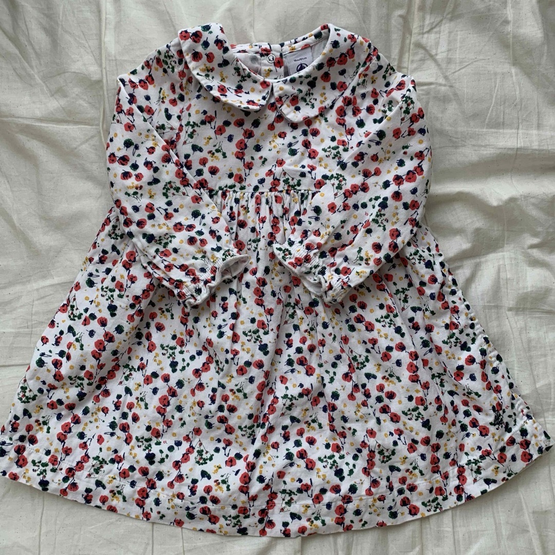 PETIT BATEAU(プチバトー)のプチバトー　ワンピース　18m 81cm キッズ/ベビー/マタニティのベビー服(~85cm)(ワンピース)の商品写真