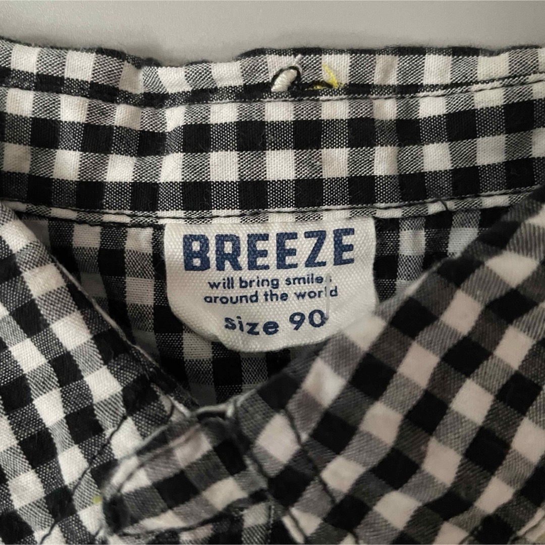 BREEZE(ブリーズ)の【美品】BREEZEチェックシャツ90サイズ キッズ/ベビー/マタニティのキッズ服男の子用(90cm~)(ブラウス)の商品写真