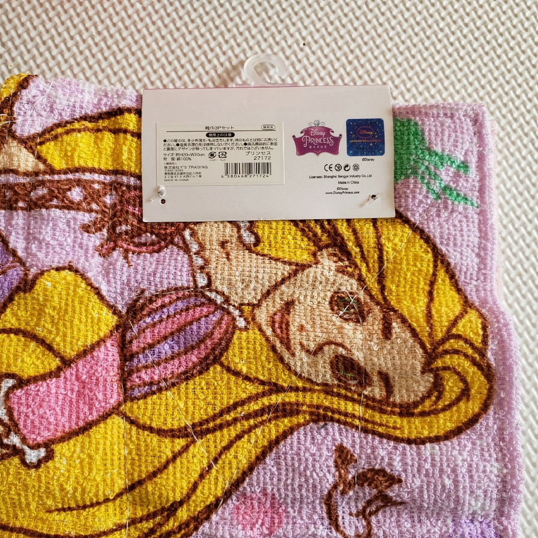ディズニー　プリンセス　雑巾3pセット エンタメ/ホビーのアニメグッズ(タオル)の商品写真