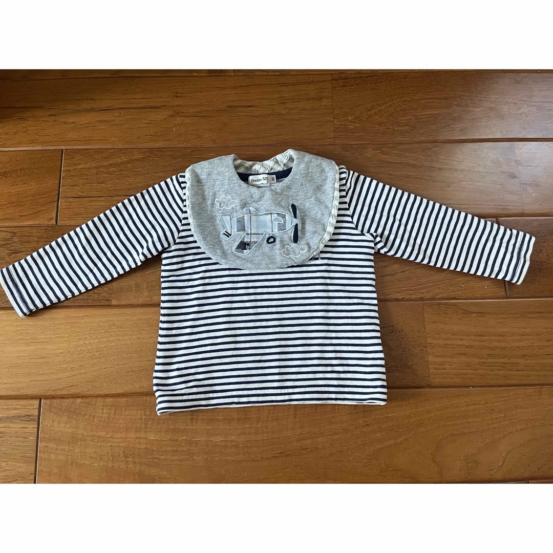 BeBe(ベベ)のべべ　BeBe ロングTシャツ　ロンT スタイ　セット売り キッズ/ベビー/マタニティのキッズ服男の子用(90cm~)(Tシャツ/カットソー)の商品写真