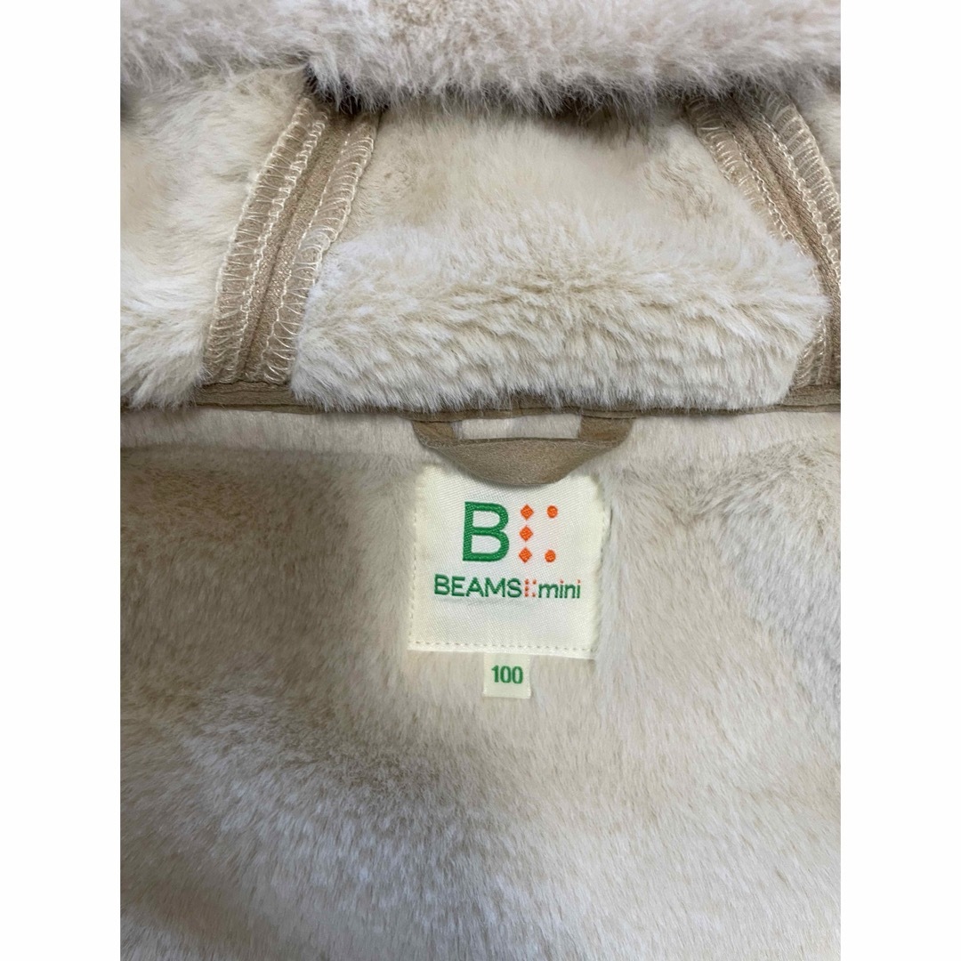 BEAMS(ビームス)のbeamsキッズ　ムートンコート　100 キッズ/ベビー/マタニティのキッズ服女の子用(90cm~)(コート)の商品写真