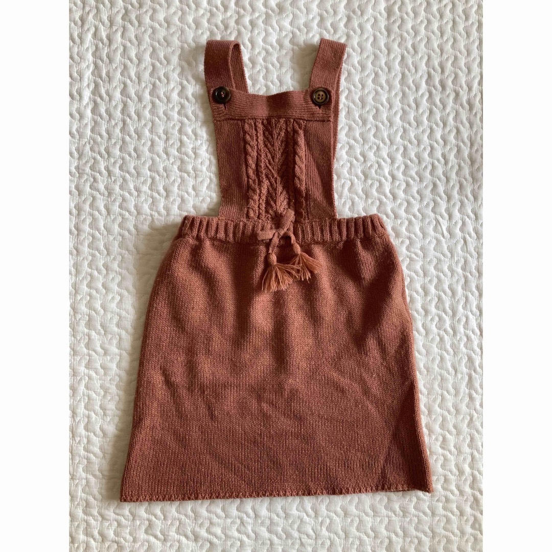 BEAMS(ビームス)のBEAMS mini ニットジャンパースカート キッズ/ベビー/マタニティのキッズ服女の子用(90cm~)(スカート)の商品写真