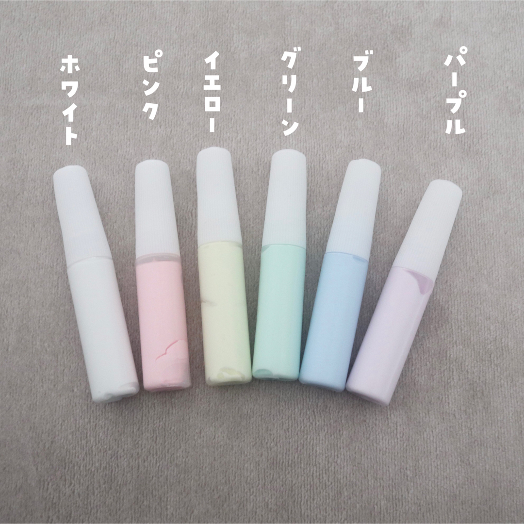 【6本】デコレーションホイップクリーム 5ml【6色】 ハンドメイドの素材/材料(その他)の商品写真