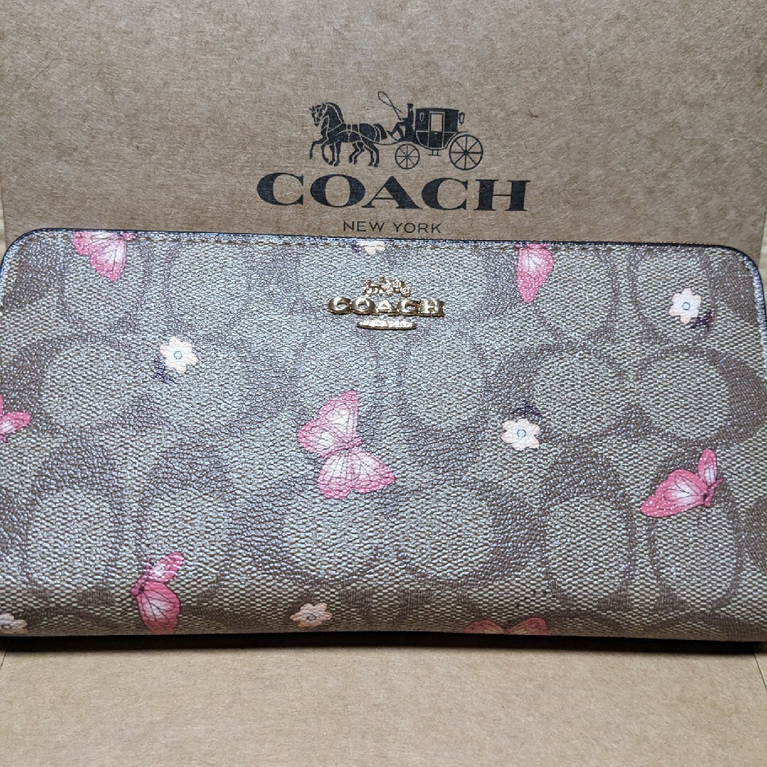 COACH(コーチ)のCOACH 長財布　シグネチャーバタフライ レディースのファッション小物(財布)の商品写真